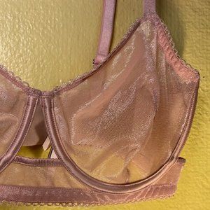 Victoria's Secret Demure Pink Mesh Cut Out Bra